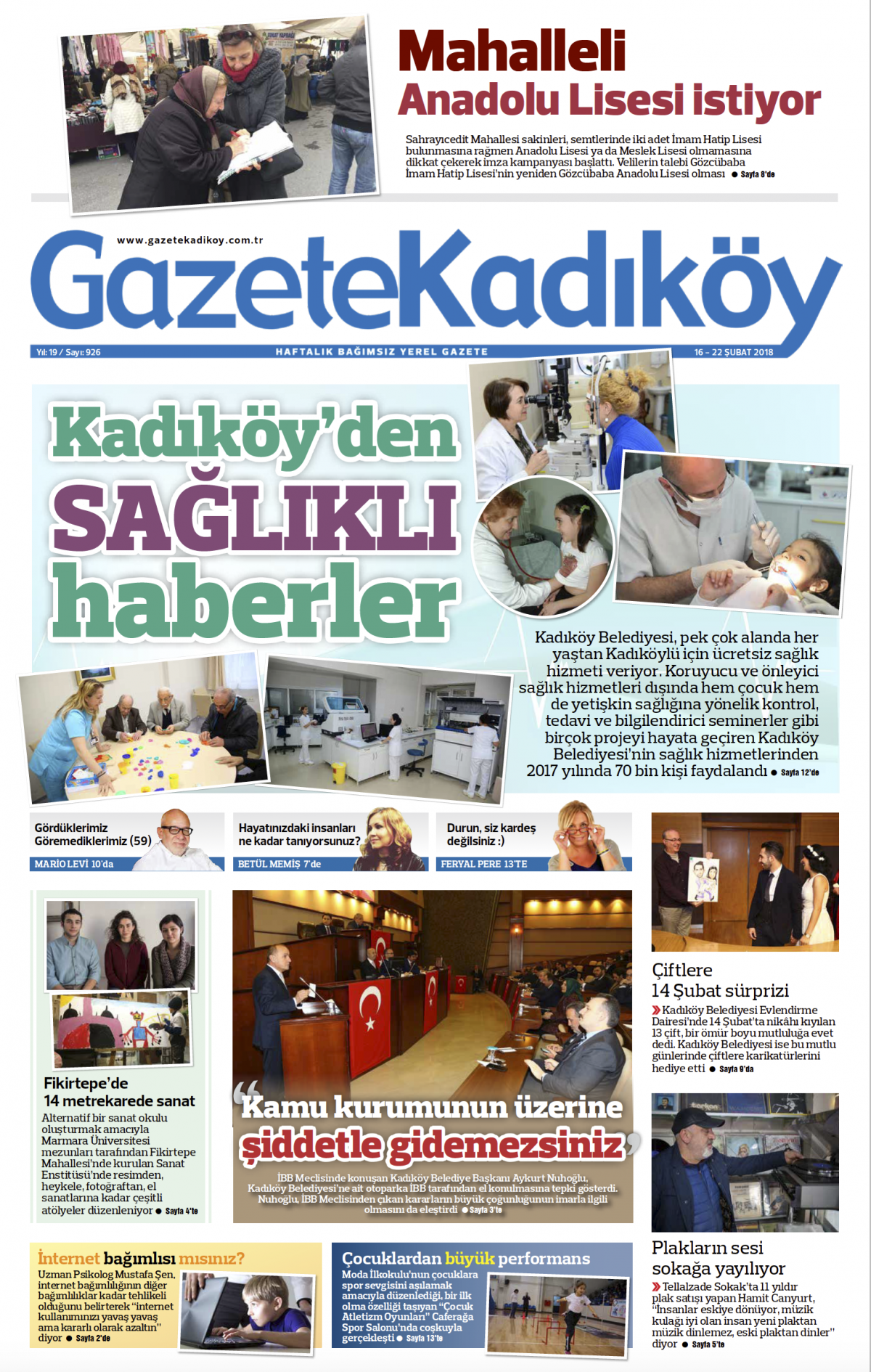 Gazete Kadıköy - 926. SAYI